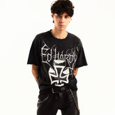 Cross Cropped Mens Boxy Tee