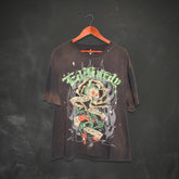 Black Rose Boxy Tee - Sunfade Grey