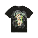Skull Snakes Mens Rhinestone SS Tee