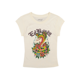 Rose Cobra Cap Sleeve Tee