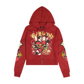 Sacred Heart Zip Front Hoodie (Relaxed)