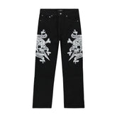 Skulls Wide Leg Baggy Jeans