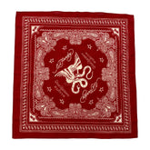 Eagle Snake Cotton Bandana - Red