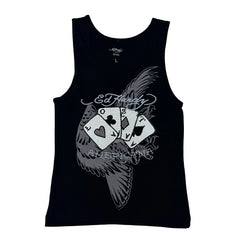 Lost Cards Rhinestone Rib Tank